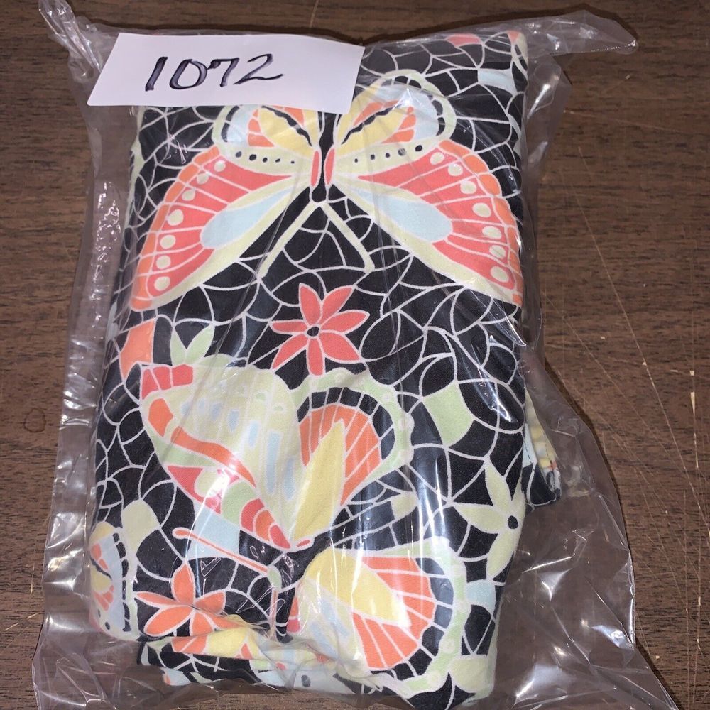 Harold's Jeans Womens 8 Butterfly Floral Print Slacks Stretch Cropped Button Leg - Picture 12 of 12